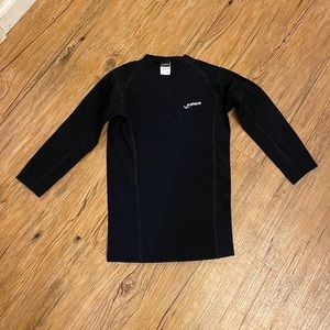 Finis Boys Thermal Swim Shirt Black Size Small